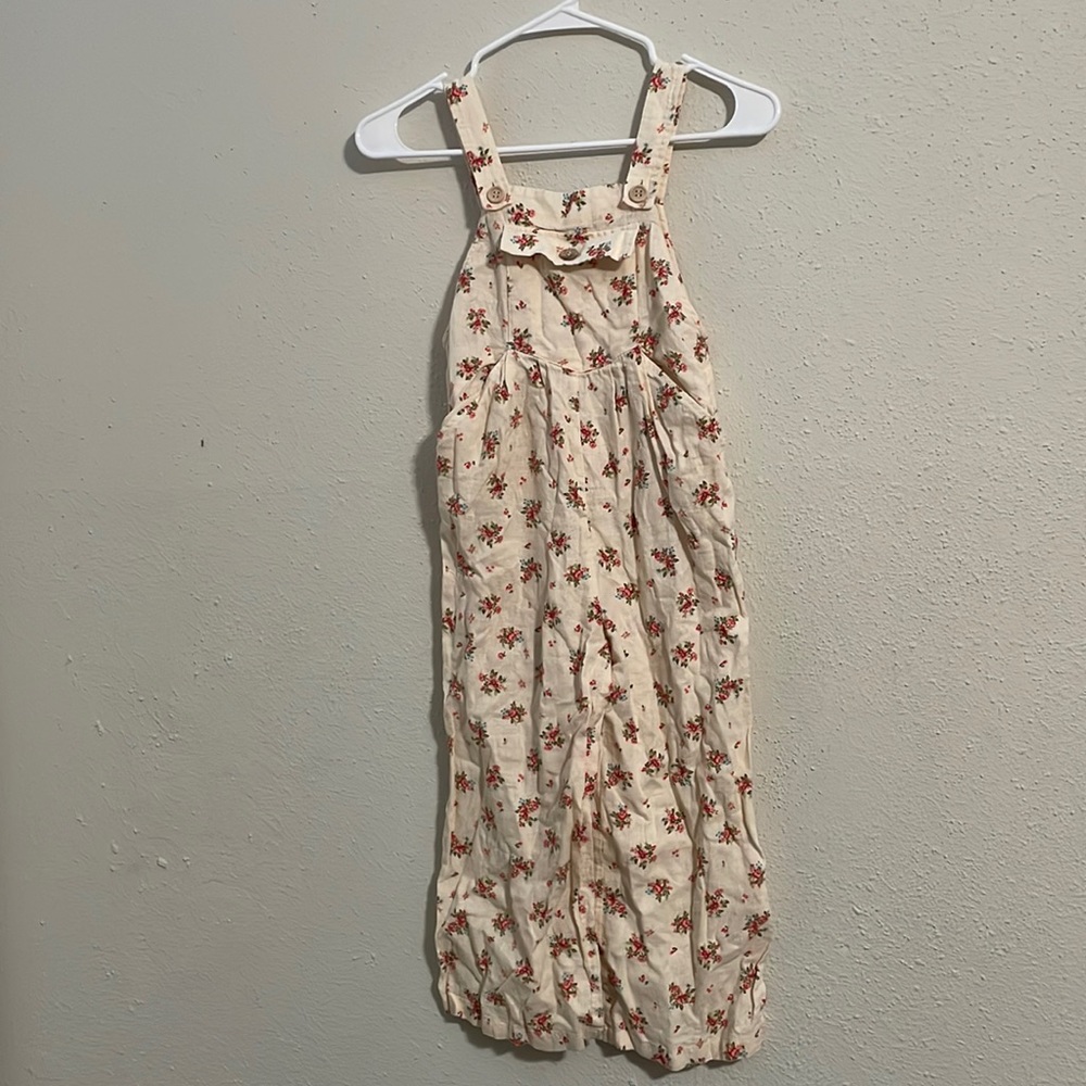 Zara kids floral jumpsuit
